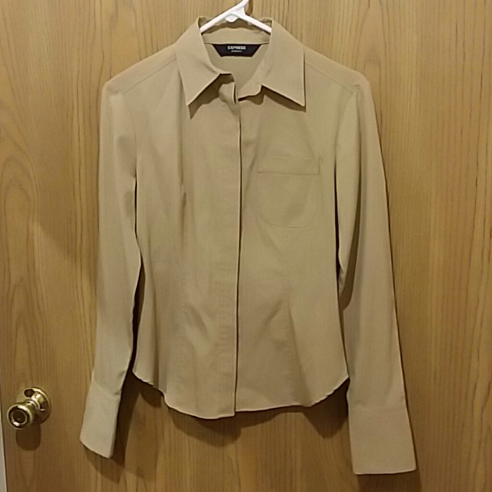 Express button down dress shirt.